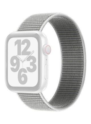 Single Lap Nylon Replacement Watchband, Size: XS 128mm for Apple Watch Series 7/6/SE/5/4/3/2/1 38/40/41mm Seashell - v1634572502/N51421527A_1