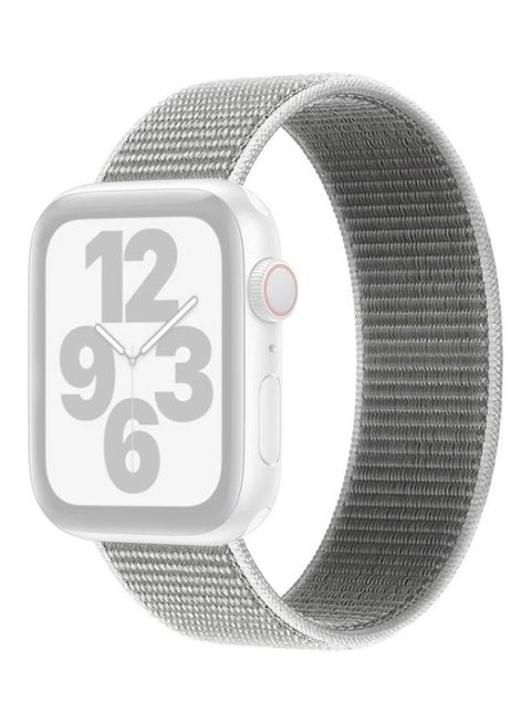 Single Lap Nylon Replacement Watchband, Size: XS 128mm for Apple Watch Series 7/6/SE/5/4/3/2/1 38/40/41mm Seashell