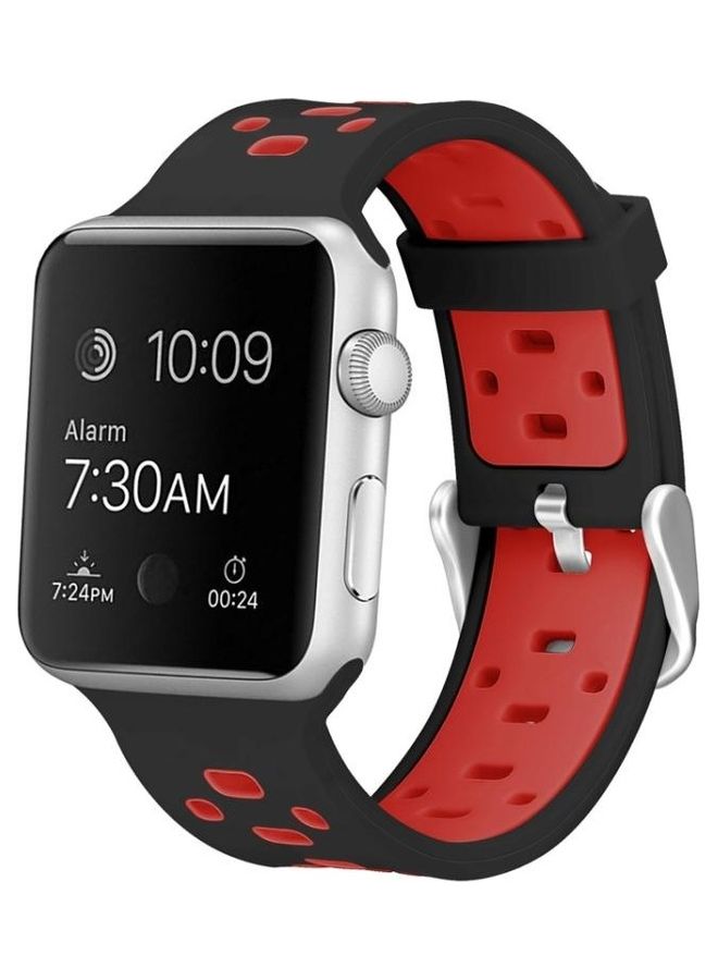 HuHa Replacement Watchband For Apple Watch Black / Red - Image 4