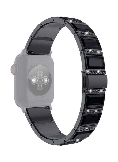Replacement Strap For Apple Watch Series Black/Black