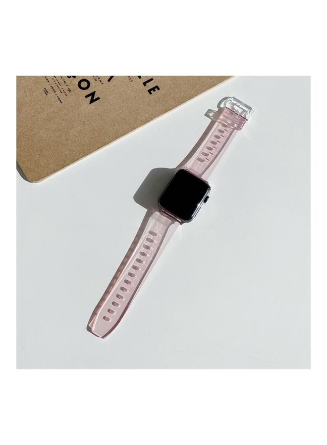 HuHa Ethnic Replacement Watchband for Apple Watch Series 1/2/3/4/5/6/7/SE 38/40/41mm Pink - Image 1