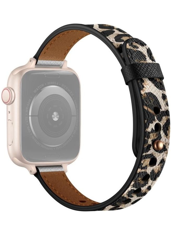HuHa - Ethnic Replacement Watchband for Apple Watch Series 1/2/3/4/5/6/7/SE 38/40/41mm Leopard Print - Image 1