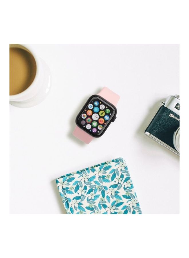 HuHa Double Wear TPU Silica Gel Replacement Watchbands For Apple Watch Series 1/2/3/4/5/6/7/SE 38-40-41mm Sand Pink - Image 4