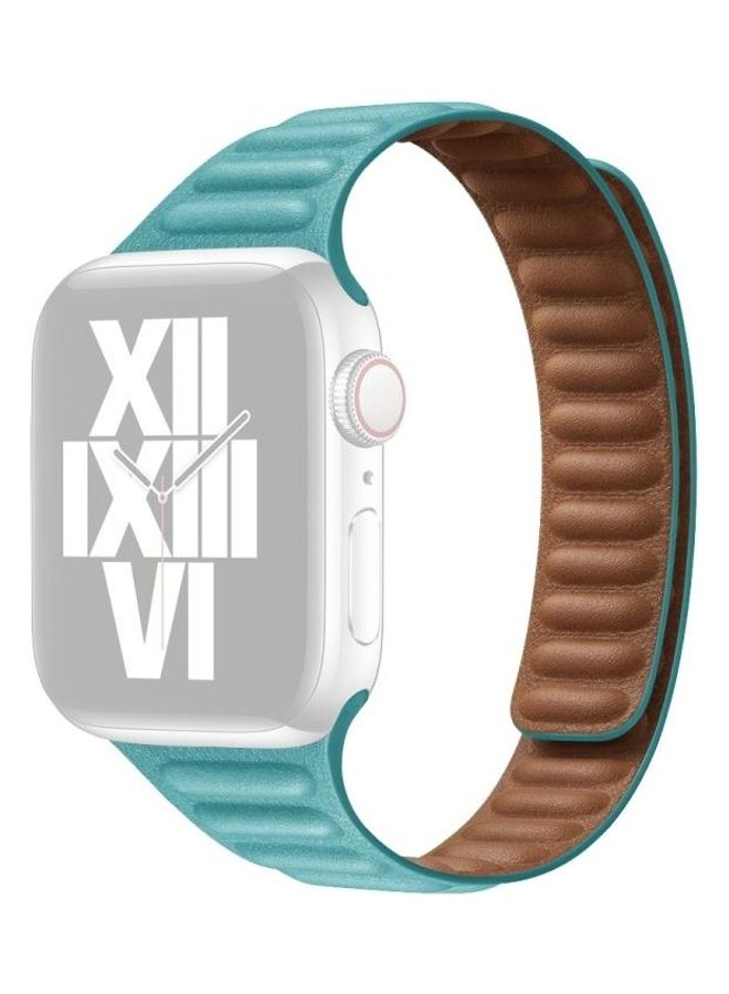 HuHa Slimming Loop Magnetic Replacement Watchband For Apple Watch Series 7/6/SE/5/4/3/2/1 41/40/38mm Lake Blue - Image 1