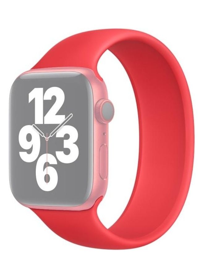 HuHa Replacement Watchband for Apple Watch Series 7/6/5/4/3/2/1/SE 38/40/41mm Red - Image 1