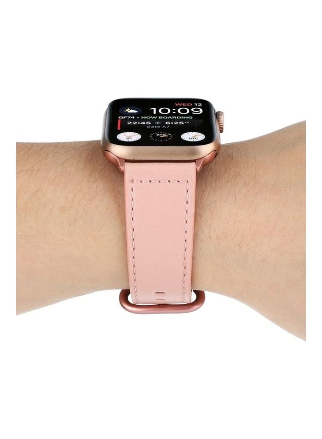 HuHa Replacement Watchband for Apple Watch Series 7/6/5/4/3/2/1/SE 42/44/45mm Pink - Image 5