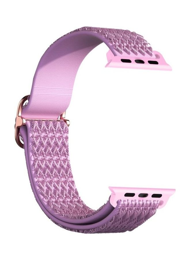 HuHa Ethnic Replacement Watchband for Apple Watch Series 1/2/3/4/5/6/7/SE 42/44/45mm Purple - Image 4