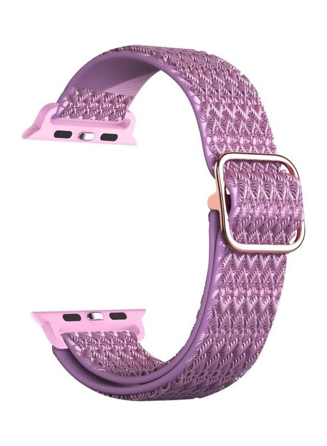 HuHa Ethnic Replacement Watchband for Apple Watch Series 1/2/3/4/5/6/7/SE 42/44/45mm Purple - Image 1