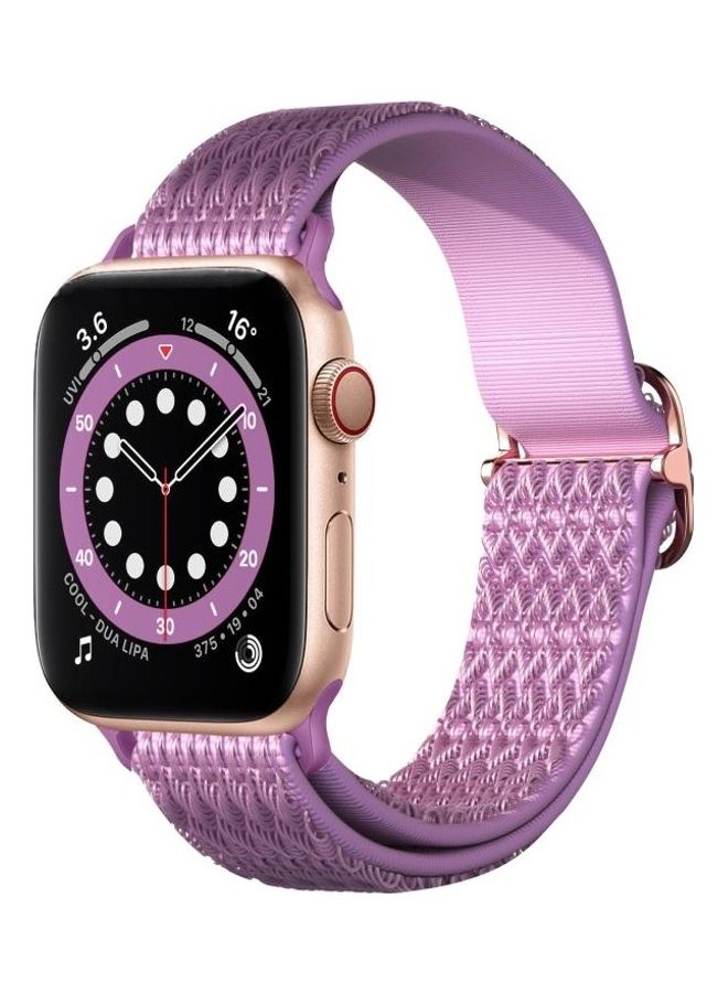HuHa Ethnic Replacement Watchband for Apple Watch Series 1/2/3/4/5/6/7/SE 42/44/45mm Purple - Image 5