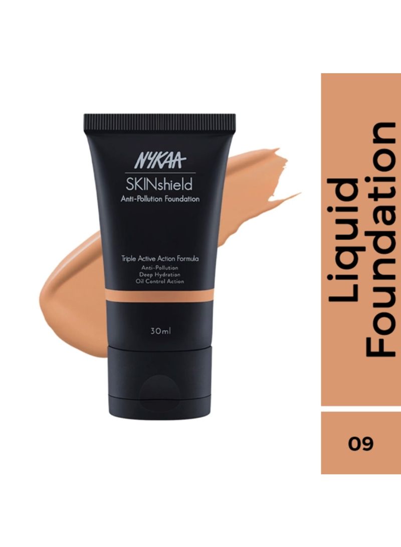 Nykaa - SkinShield AntiPollution Matte Foundation Desert Honey 9 - Image 1