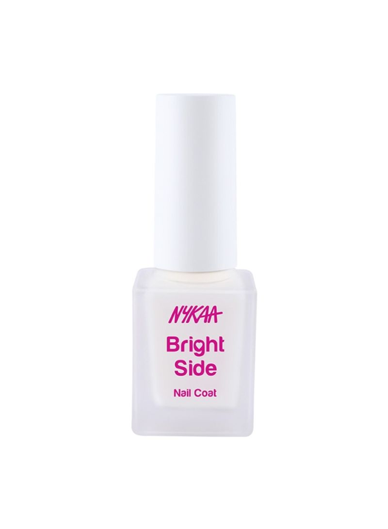Nykaa Bright Side Nail Coat, White - Image 1