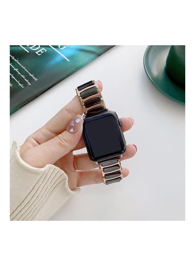 HuHa Replacement Watchband For Apple Watch Black/Gold - Image 1