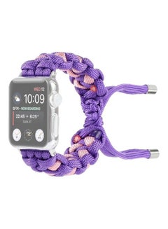 Ethnic Replacement Watchband for Apple Watch Series 1/2/3/4/5/6/7/SE 38/40/41mm Purple
