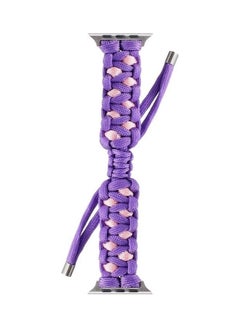 HuHa Ethnic Replacement Watchband for Apple Watch Series 1/2/3/4/5/6/7/SE 38/40/41mm Purple  - Image 2