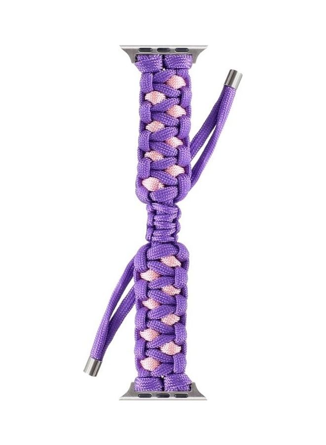 HuHa - Ethnic Replacement Watchband for Apple Watch Series 1/2/3/4/5/6/7/SE 38/40/41mm Purple - Image 1