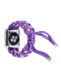 HuHa Ethnic Replacement Watchband for Apple Watch Series 1/2/3/4/5/6/7/SE 38/40/41mm Purple  - Image 4