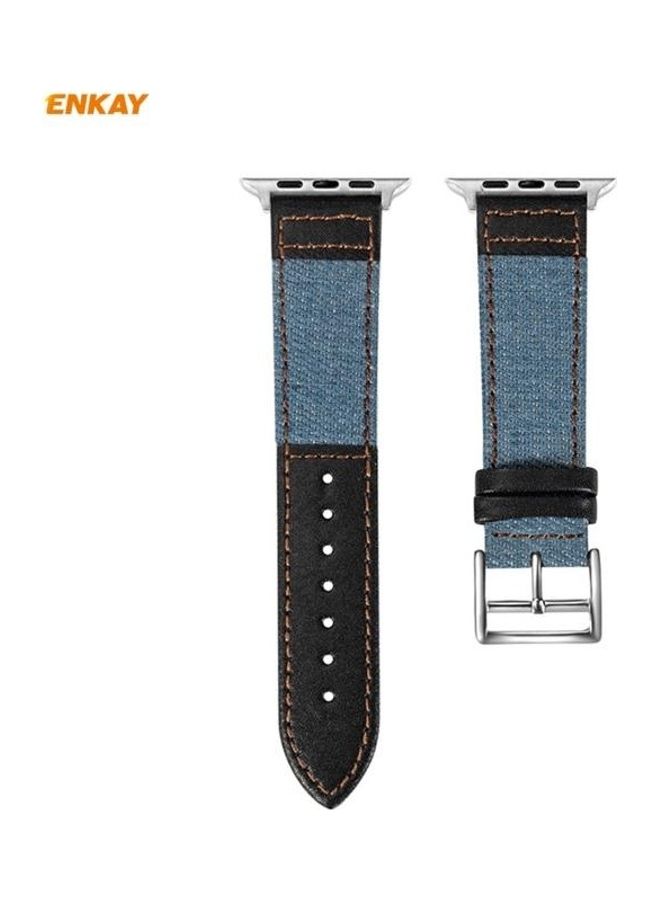 HuHa Replacement Watchband with Screen Protector for Apple Watch Series 6/5/4/SE 40mm Light Blue - Image 3