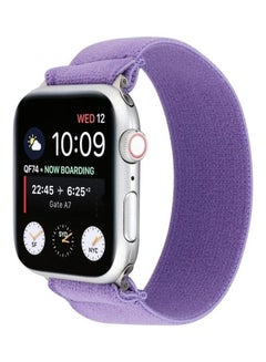 HuHa Solid Colour Silicone Replacement Strap Watchband For Apple Watch Series 1/2/3/4/5/6/7/SE 42-44-45mm Purple  - Image 2