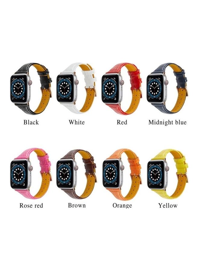 HuHa Ethnic Replacement Watchband for Apple Watch Series 1/2/3/4/5/6/7/SE 42/44/45mm Orange - Image 5
