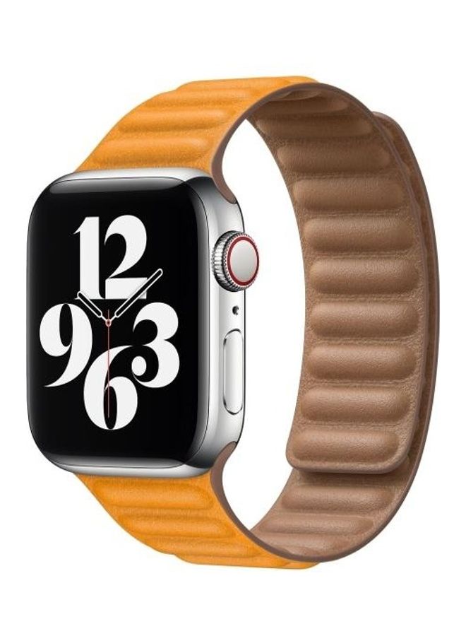 HuHa Replacement Watchband for Apple Watch Series 7/6/5/4/3/2/1/SE 42/44/45mm Orange - Image 4