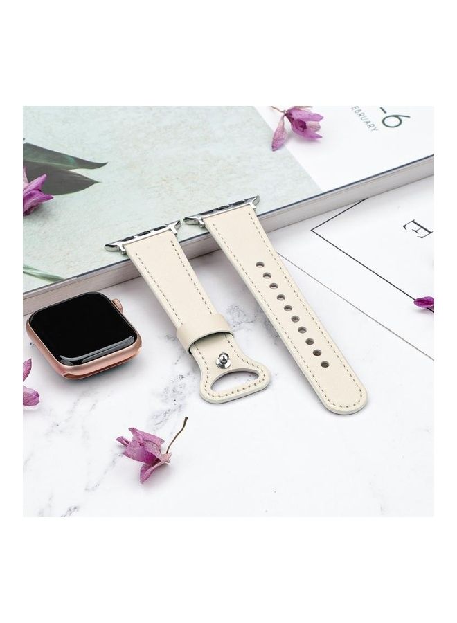 HuHa - Replacement Watchband For Apple Watch Creamy White - Image 1