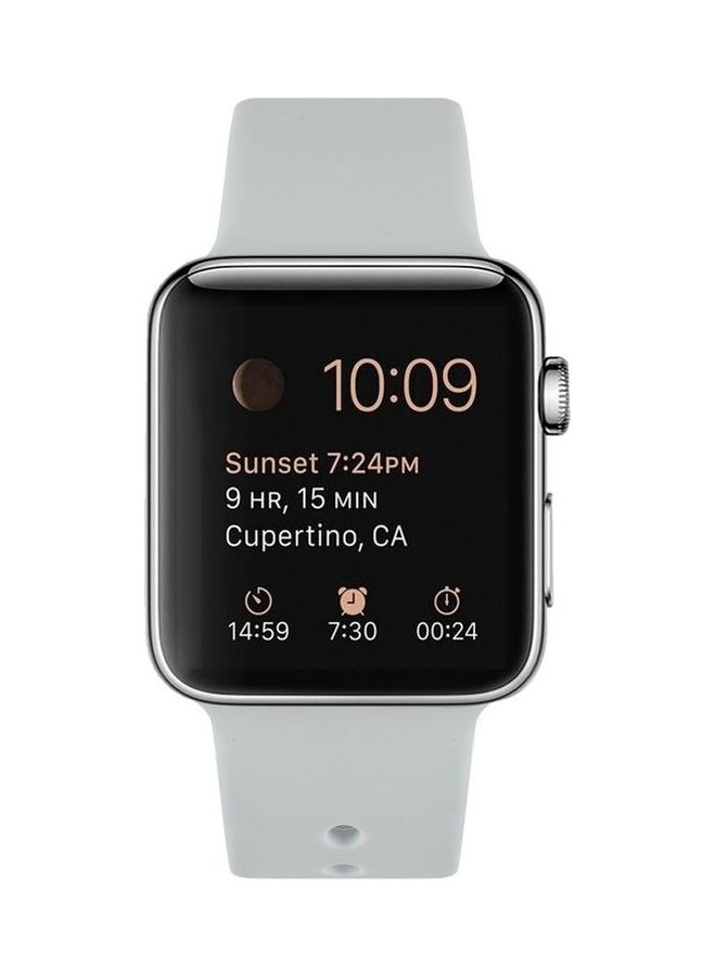 هوها سوار بديل من السيليكون لساعة أبل سيريس 7/6/SE/5/4/3/2/1 مقاس 41/40/38 مم أبيض فاتح - Image 2