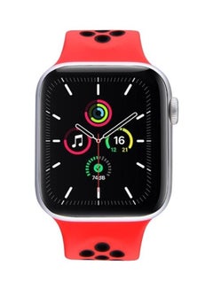 HuHa Elastic Silicone Watchband For Apple Watch Series 1/2/3/4/5/6/7/SE 42-44-45mm Red/Black  - Image 4
