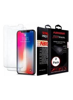 2-Piece Screen Protector For Apple iPhone X and Xs Clear