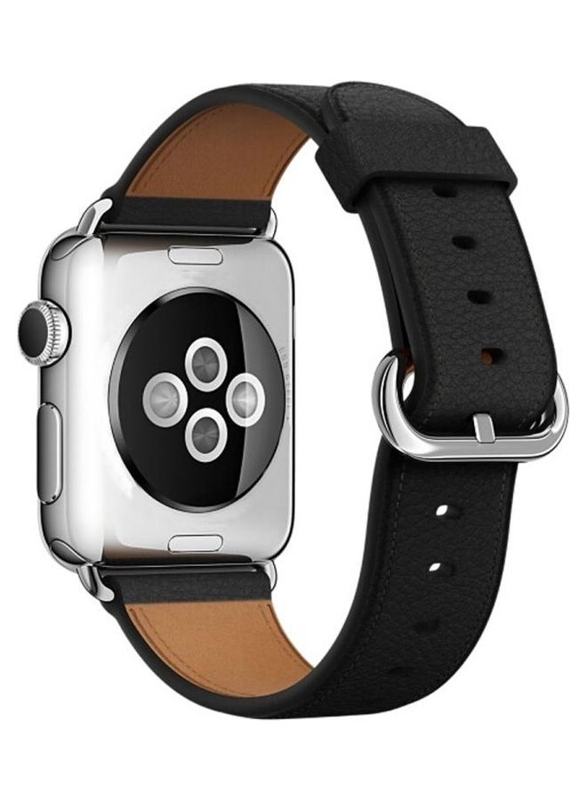 HuHa Classic Button Wrist Watch Band Black - Image 4