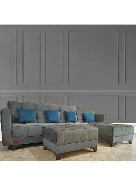 Super Corner Be Grey 2.80x1.80x0.43meter