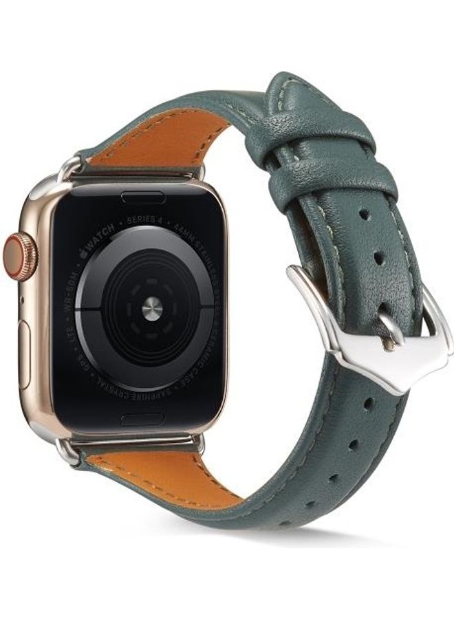 HuHa Watchband For Apple Watch Series 7 45mm/6 & SE & 5 & 4 44mm/3 & 2 & 1 42mm Green - Image 1