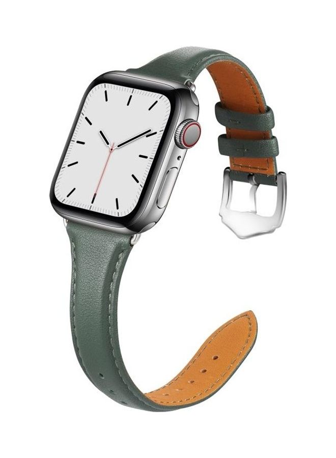 HuHa Watchband For Apple Watch Series 7 45mm/6 & SE & 5 & 4 44mm/3 & 2 & 1 42mm Green - Image 4
