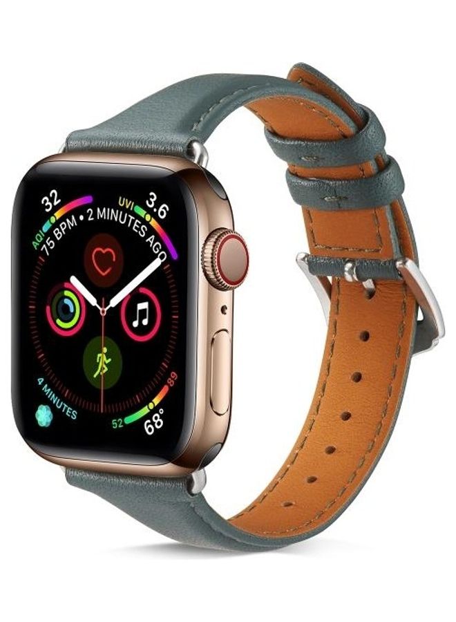 HuHa Watchband For Apple Watch Series 7 45mm/6 & SE & 5 & 4 44mm/3 & 2 & 1 42mm Green - Image 3