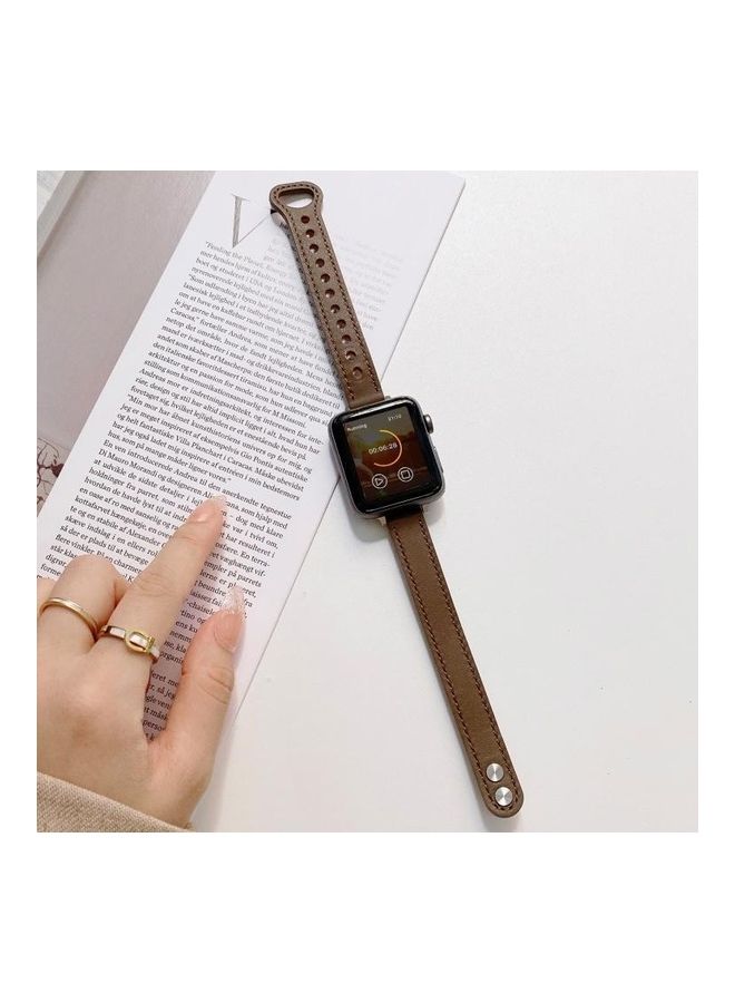 HuHa Replacement Watchband For Apple Watch Coffee - Image 1