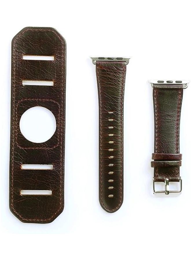 HuHa Replacement Strap For Apple Watch Series Dark Brown - Image 2