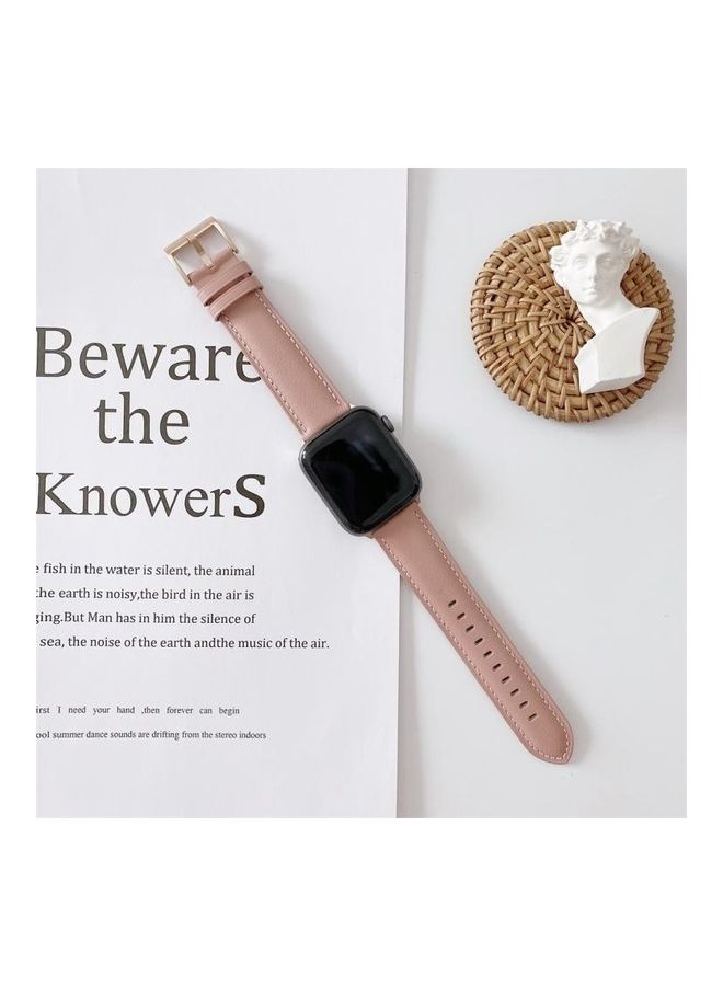 HuHa Replacement Watchband for Apple Watch Series 5/4/3/2/1 42/44mm Pink - Image 1