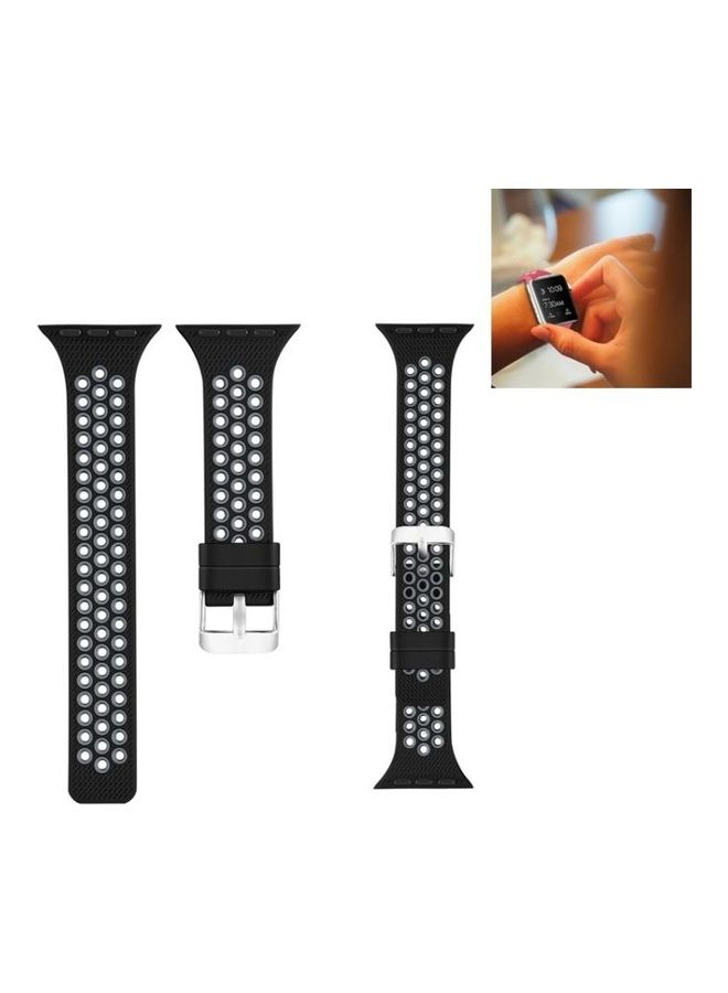 HuHa Replacement Watchband For Apple Watch Black/Grey - Image 2