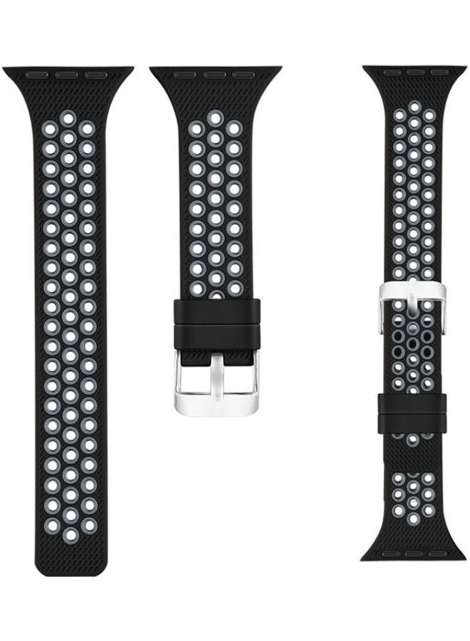 HuHa Replacement Watchband For Apple Watch Black/Grey - Image 1