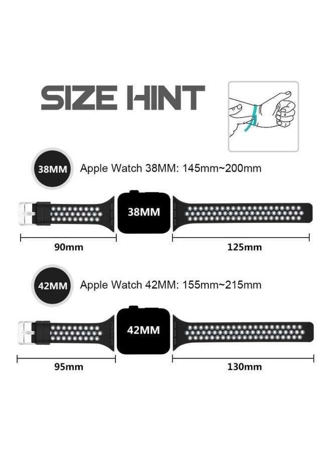 HuHa Replacement Watchband For Apple Watch Black/Grey - Image 5