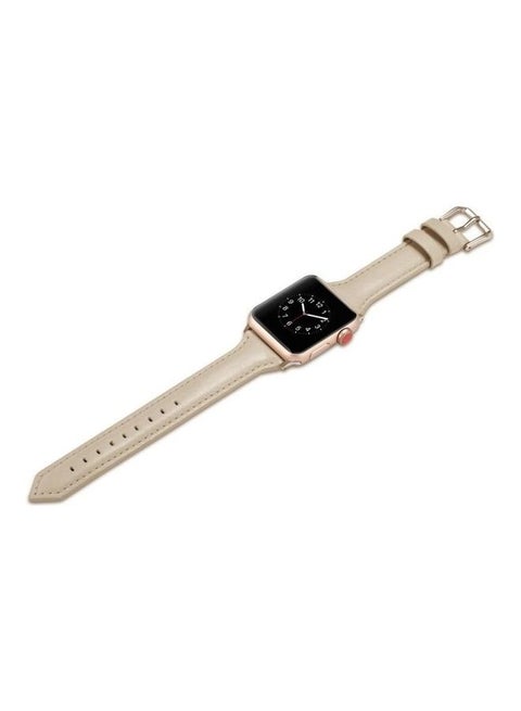 Replacement Watchband For Apple Watch Creamy White