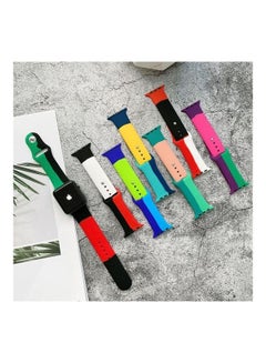HuHa Colour Matching Replacement Watchband Dark Green/Light Green/Orange  - Image 4