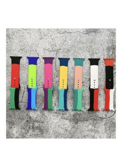 HuHa Colour Matching Replacement Watchband Dark Green/Light Green/Orange  - Image 5