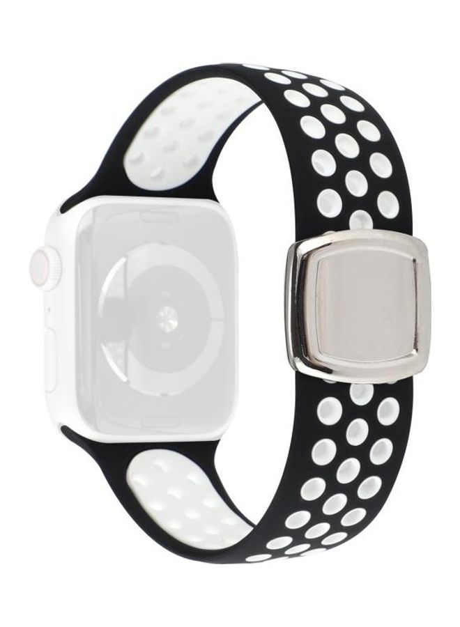 HuHa Replacement Strap For Apple Watch Series Black/White - Image 1