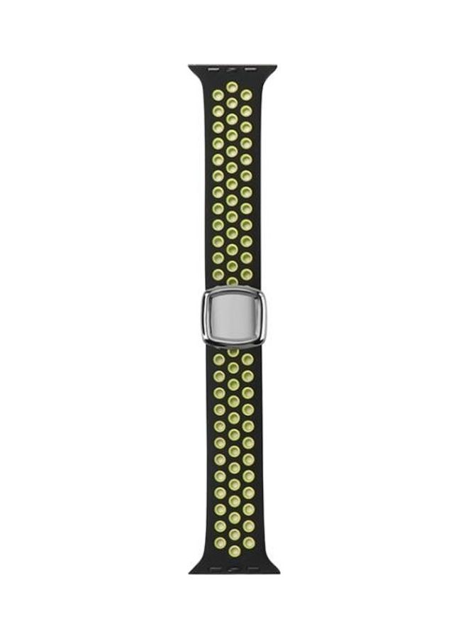HuHa Replacement Strap For Apple Watch Series Black/Yellow - Image 2
