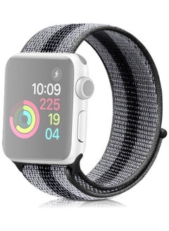 Replacement Watchband for Apple Watch Series 7/6/5/4/3/2/1/SE 38/40/41mm Black/Grey