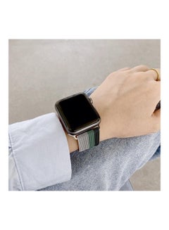 HuHa Four-Colours Milanese Replacement Strap Watchband For Apple Watch Series 7/6/SE/5/4/3/2/1 42/44/45mm Silver/Grey/Green/Black  - Image 3
