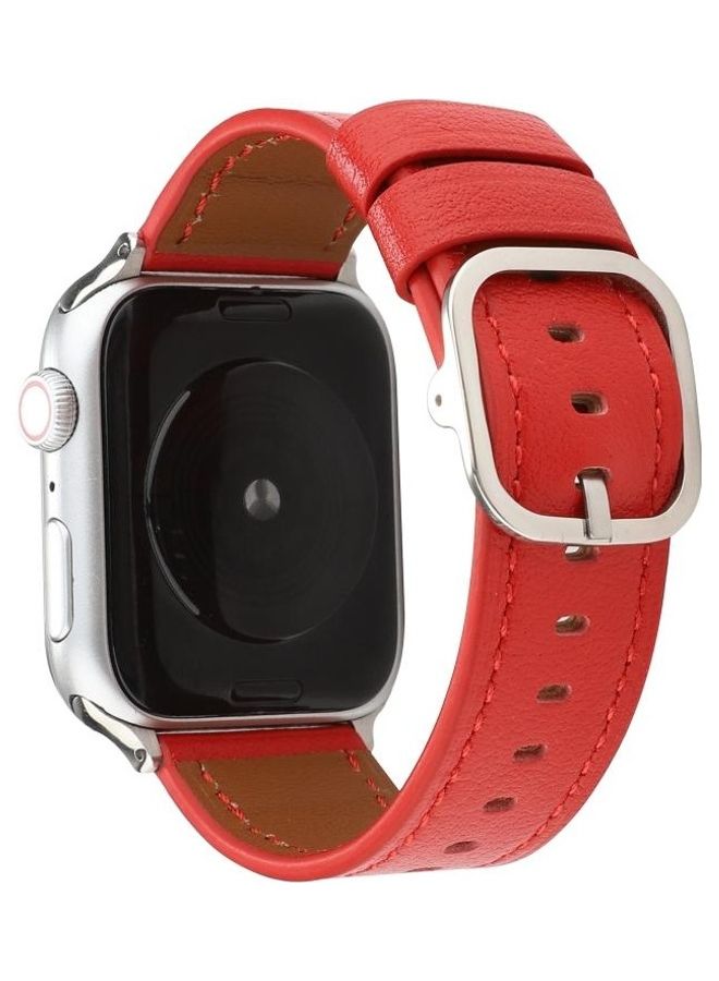 HuHa Replacement Watchband for Apple Watch Series 7/6/5/4/3/2/1/SE 42/44/45mm Red - Image 1