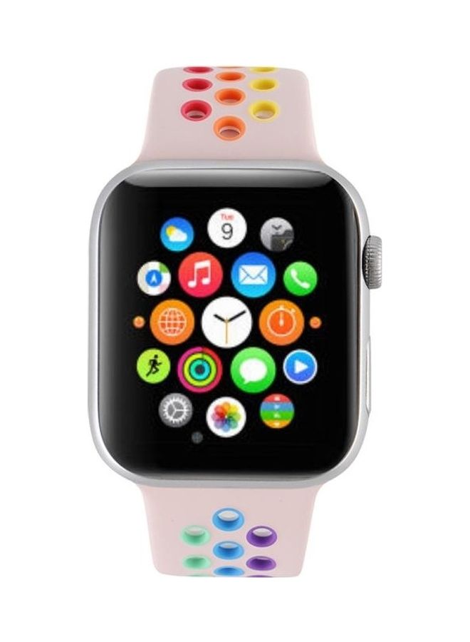 HuHa Replacement Watchband for Apple Watch Series 7/6/5/4/3/2/1/SE 42/44/45mm Pink - Image 4