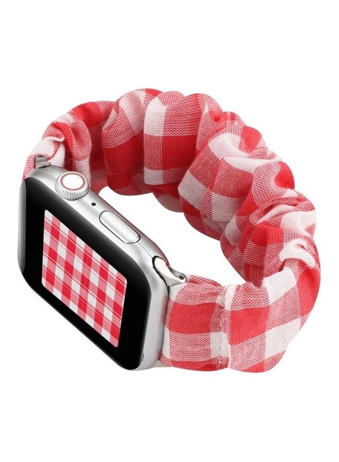 HuHa Replacement Watchband for Apple Watch Series 7/6/5/4/3/2/1/SE 42/44/45mm Red - Image 5