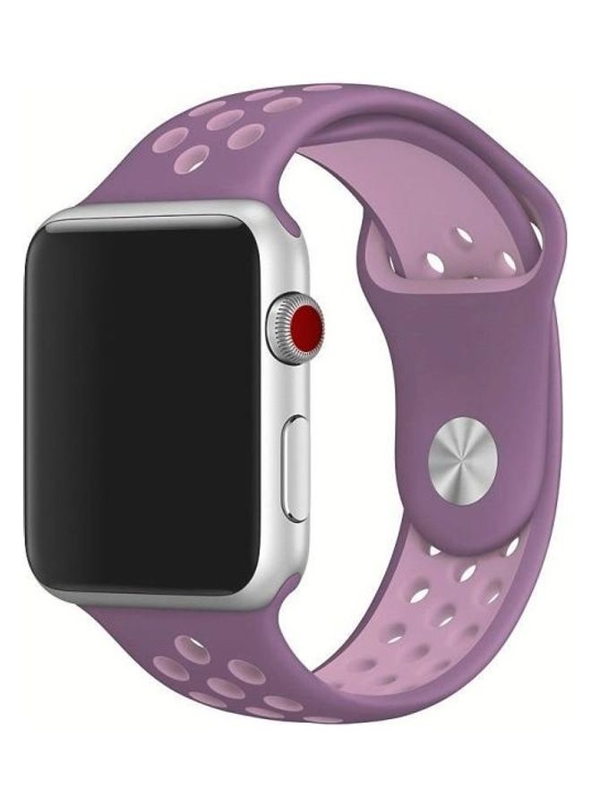 HuHa - Replacement Watchband for Apple Watch Series 7/6/5/4/3/2/1/SE 42/44/45mm Purple/Pink - Image 1